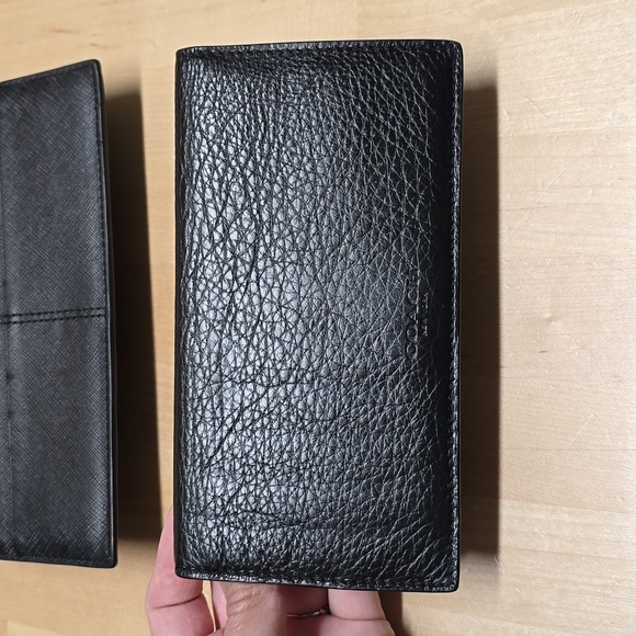 {Coach} Park Leather Turn lock Slim Envelope Wallet & Checkbook Holder - Picture 7 of 13